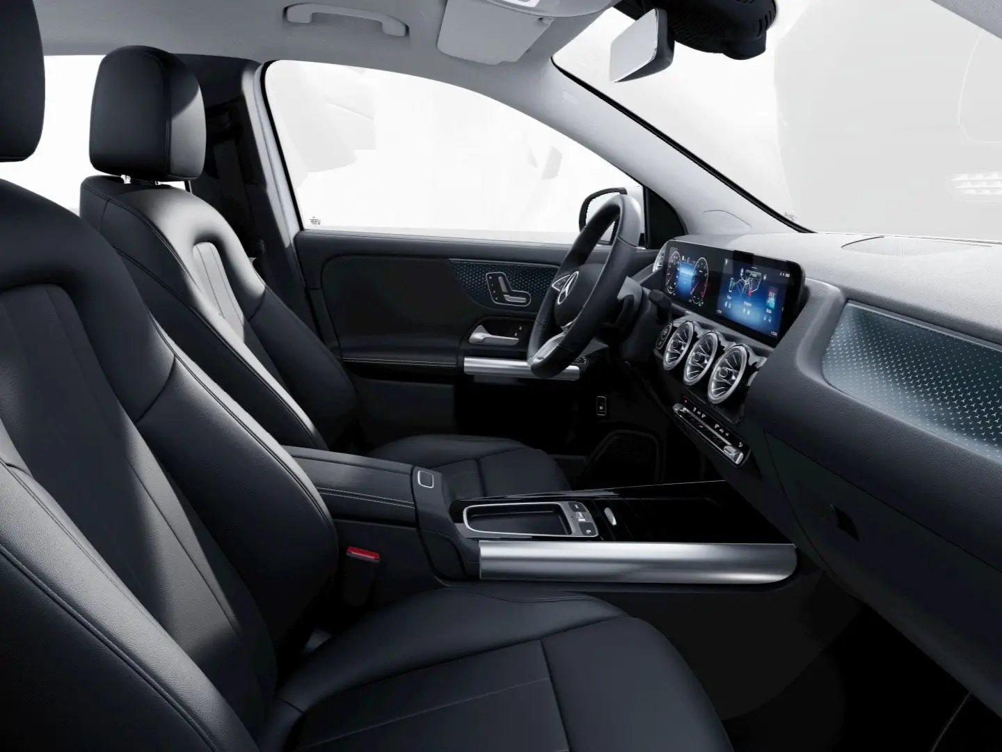 preowned-GLA-Close-up-of-the-cockpit-with-displays-in-a-Mercedes-Benz